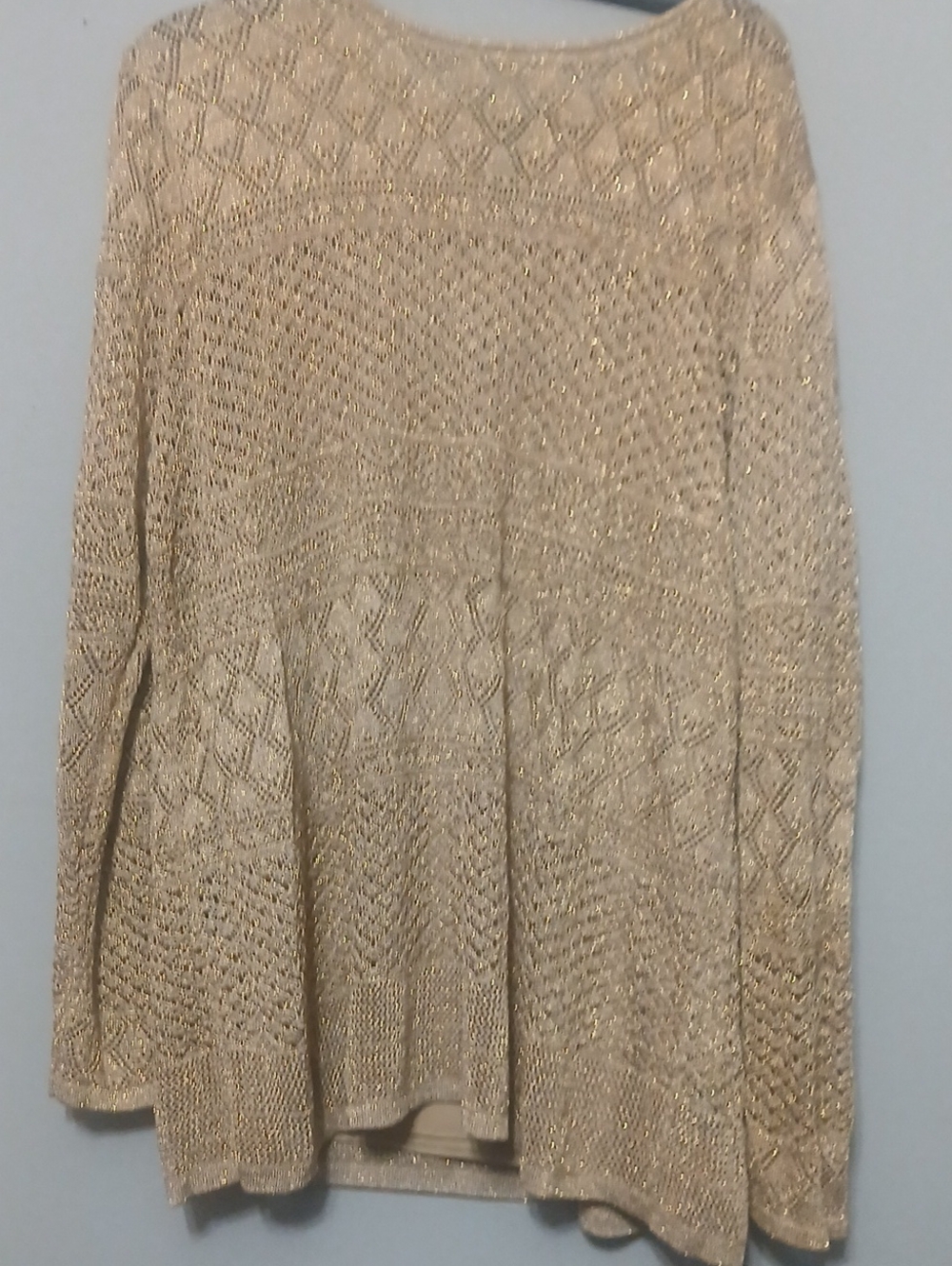 Womens 3x Ralph Lauren Cable Knit Scoop Sweater